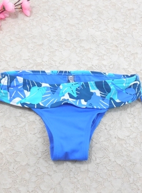 外贸原单 F169少女比基尼泳裤 弹力好包臀 腰平量约30/34CM