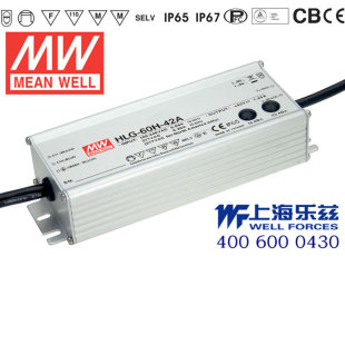 HLG 路灯亮化照明 30台湾明纬60W30V防水LED电源2A基本型 60H