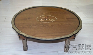 炕桌 圆桌直径60厘米 韩国饭桌 费进国品牌折叠桌 韩式 免邮 茶桌