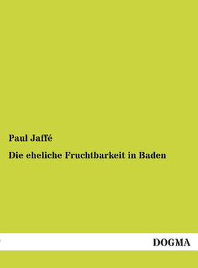 【预售】Die Eheliche Fruchtbarkeit in Baden