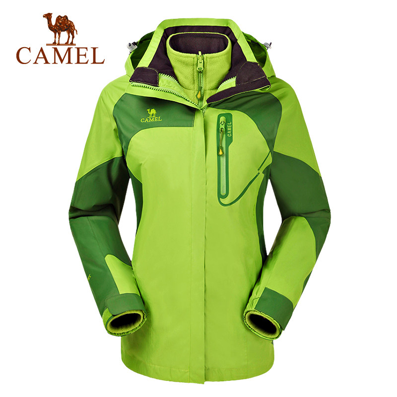 【非卖品】CAMEL骆驼户外女款冲锋衣 防风保暖三合一两件套防水