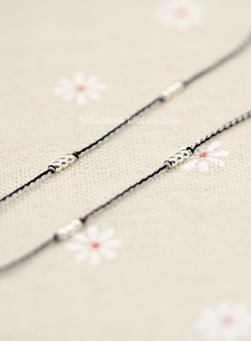 定制原创纯手工编极细组15颗手绳