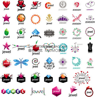 AI设计素材 A2835矢量珠宝钻石LOGO