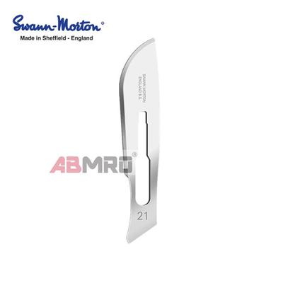 牙科义齿口腔英国21号大刀片进口锋利工业用碳钢SWANN MORTON修模