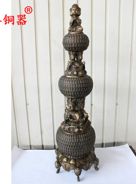 黄铜工艺品摆件千佛塔