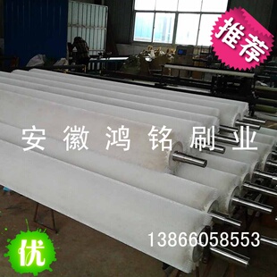 专柜促销 定做洗土豆尼龙 螺旋形毛 玻璃清洗机刷辊镀锌机械毛刷