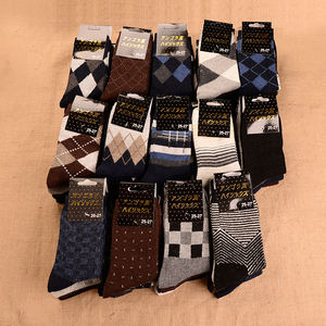 秋冬款加厚保暖袜子男羊毛袜男士中筒袜冬天兔毛男袜纯棉袜子