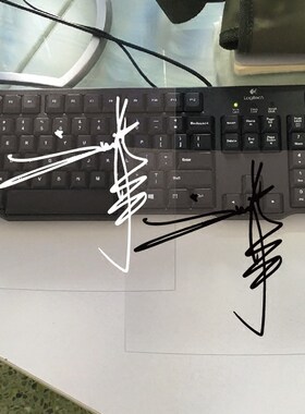 刘德华签名引擎盖反光车贴拉花
