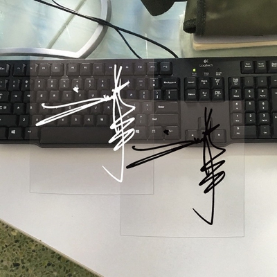 刘德华签名引擎盖反光车贴拉花