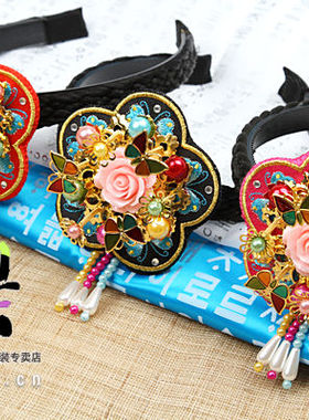 儿童发箍/绣花发绳/舞台演出头饰/韩式发带/H-P03832