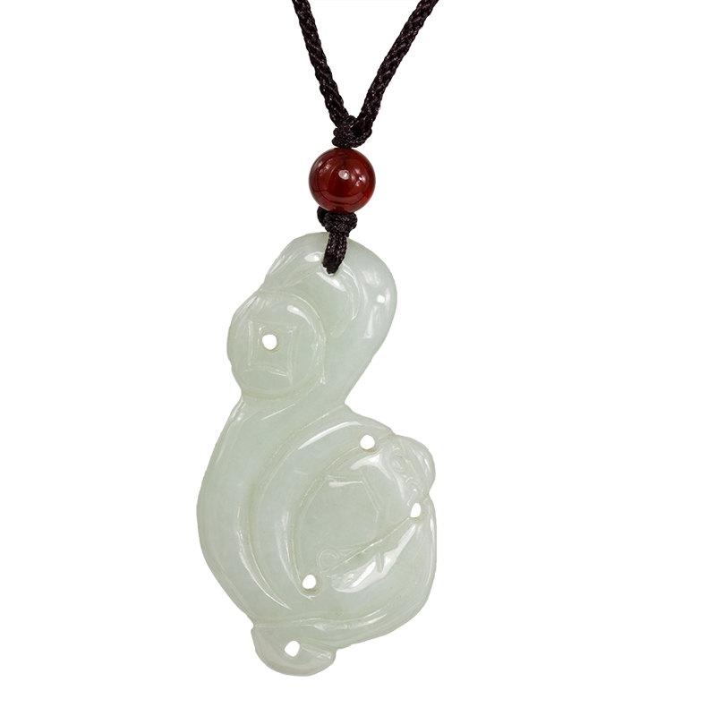 钰达翡翠吉祥花吊坠 玉花吊坠平安玉挂件a货真玉石花项链项坠bqa