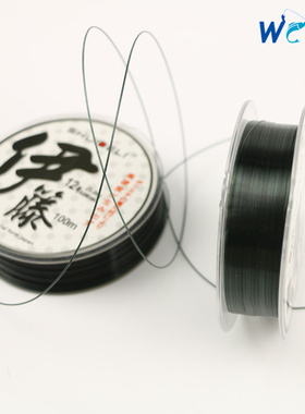 特价100米海钓鱼线 日本进口原丝 鱼线渔具尼龙主线 黑色钓鱼线