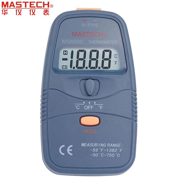 MasTech华仪仪表 MS6500数字温度表表面 热电偶温度表I液体温度计