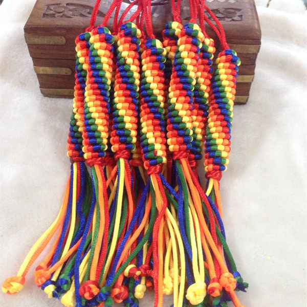 宫贡文玩拉萨祝福西藏修行人纯手工编织金刚结挂件吊坠