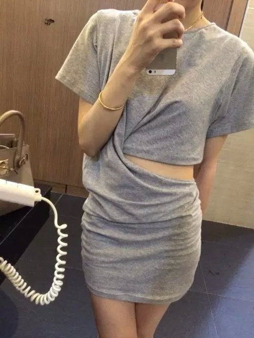 TAORAN self-control Korean Edition Luyao Self cultivation T-shirts Package hip have cash less than that is registered in the accounts Dress Short sleeved Backing skirtin the Women's clothing/Boutique , Dress  category - from Buy2taobao.com to provide professional Taobao agent buy service