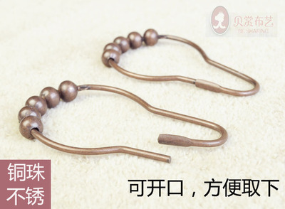 滚珠防水浴室浴帘金属挂钩吊环
