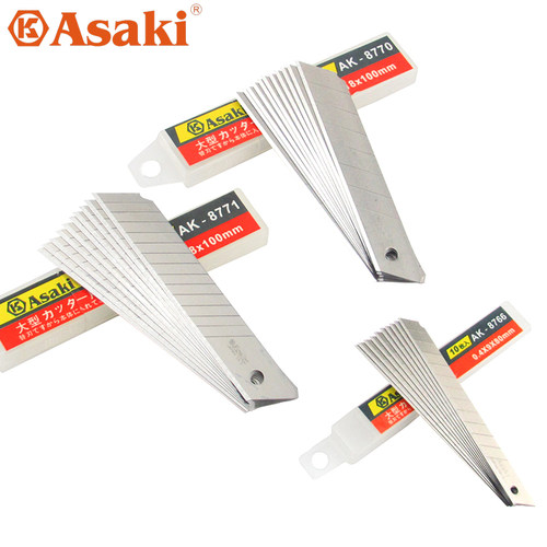 ASAKI SK5材质美工刀片 介刀片墙纸刀片A-100 A-80高档7/14节刀片 - 封面