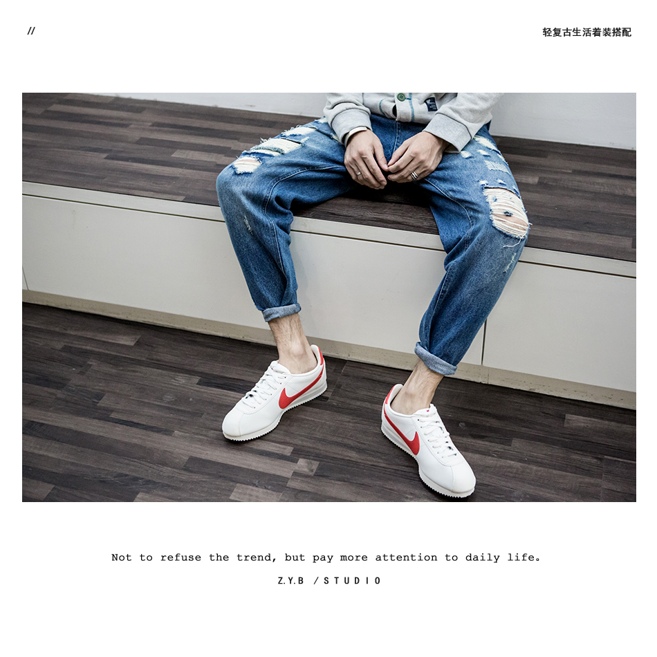 Jeans pour adolescent Sarouel en coton pour automne - Ref 1463690 Image 1