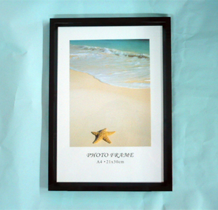 A4A5A3黑色白色像框证书相框6寸7寸10寸8寸横竖摆台挂墙塑料相架