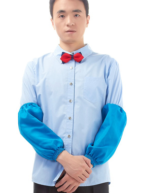 七之莲新款男士制服呢长款工作袖套 70959多色工人干活防污套袖