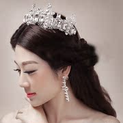 Shi Huanqi H423 vintage Baroque style white bridal tiaras wedding accessory Bridal jewelry hair jewelry earrings