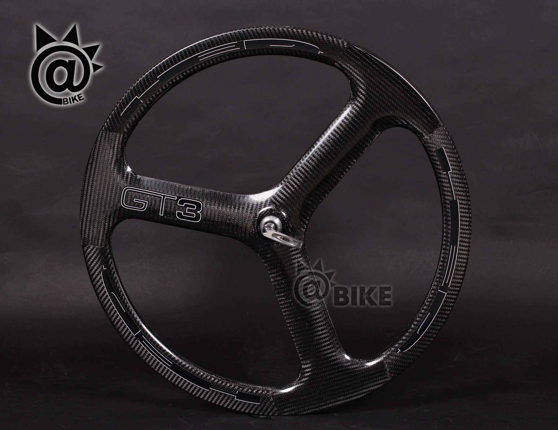 @BIKE FIXED GEAR 正品行货 HED GT3 场地 TT碳纤维 三刀轮
