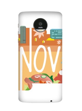 十一月Nov月份季节插画MotoZ/ZPlay/Z2PlayMods/Z2Mods摩范背壳模块磁吸式手机壳