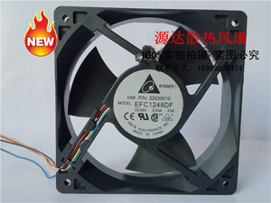 台达 EFC1248DF-F00 12032 48v 0.33A 12cm 4线 风扇