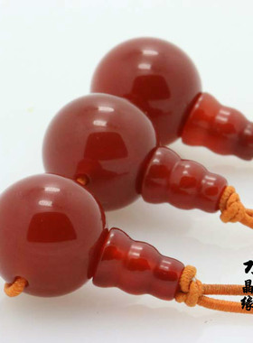 天然红玛瑙三通佛头佛塔三孔珠手链项链佛珠108粒星月配饰文玩配