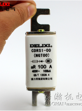 德力西快速熔断体CDRS1-00熔芯RS31保险丝NGT00芯子32A40A63A100A