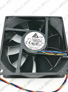 全新台达 EFC0912BF WC236 12V 0.60A 9CM 9032 4线 温控散热风扇