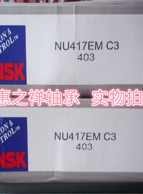 日本进口NSK轴承 NU417M 原装进口圆柱滚子轴承 NU417EM C3