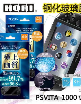 PSV1000钢化玻璃保护膜 PSVita专用贴膜 高硬度耐刮划 包邮