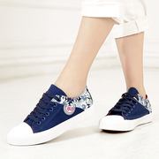 Clearance fall 2015 new small low fresh floral flat casual Korean version flows student shoes canvas shoes women