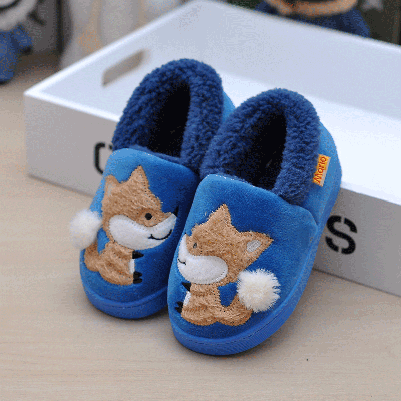 Pantoufles enfants en suède CHEERFUL MARIO pour hiver - semelle tendon - Ref 1012241 Image 1