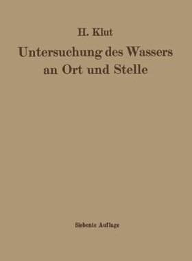 【预订】Untersuchung Des Wassers an Ort Und Stelle