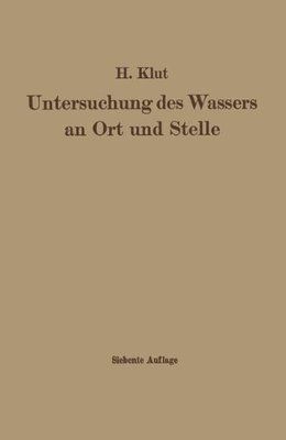 【预订】Untersuchung Des Wassers an Ort Und Stelle