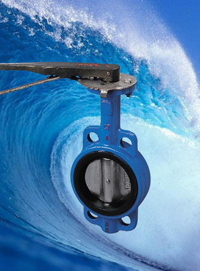 软密封对夹蝶阀304板蝶阀对夹式手柄蝶阀D71X-16 DN50 65 80 200