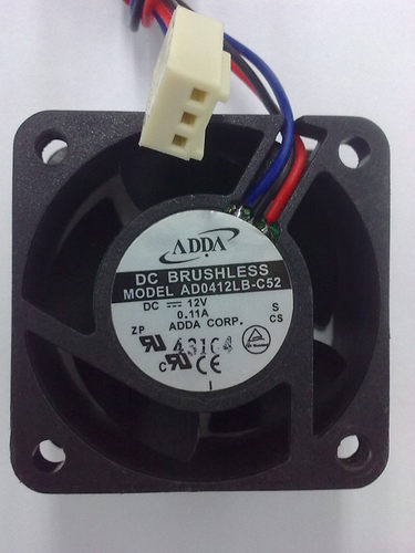 热卖ADDA 4020散热风扇4cm 12V 0.11A AD0412LB-C52 3线滚珠