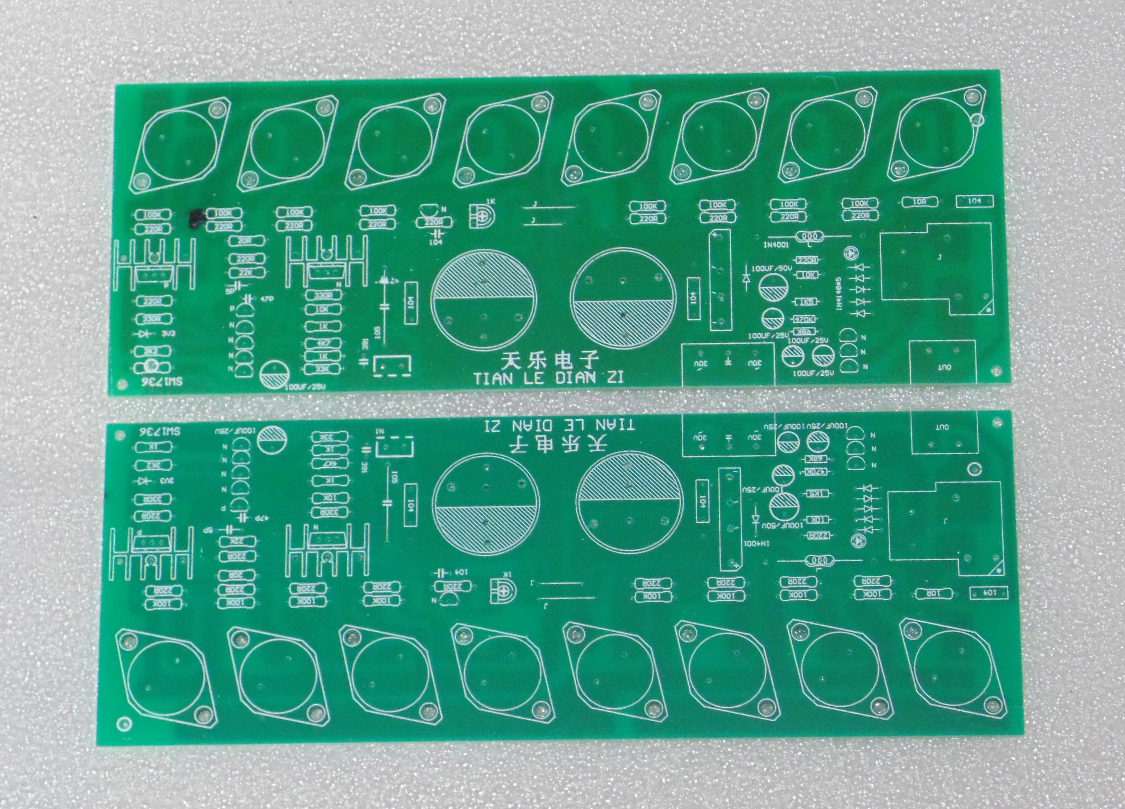 大功率金封场效应功放板 双声道舞台ktv专用功放板500W+500W pcb