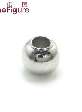 法诺图银转运珠配件光身珠子配件红绳项链银串珠扣DIY饰品珠