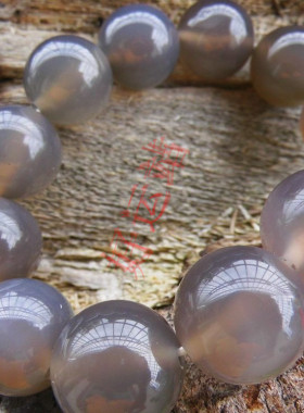 占运站促销海洋灰玉髓男士手串