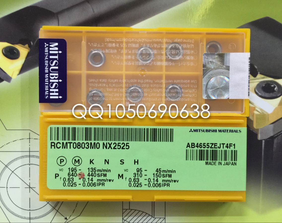 日本三菱刀片RCMT0602MO/RCMT0803MO/RCMX1003MO NX2525