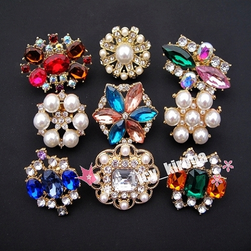 Broche en Alliage argent plaqué or - Ref 1175507 Image 1