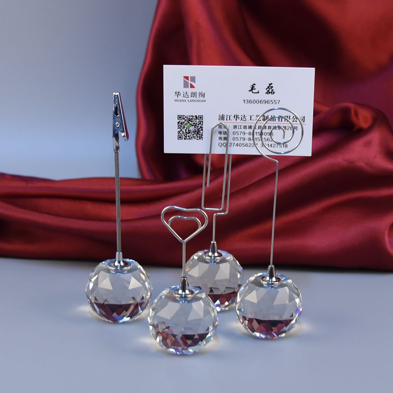 水晶便签夹子自助餐台卡夹照片夹名片夹子点菜牌留言夹明信片夹_虎窝淘