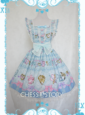 【Alice's Mad Tea Party】爱丽丝的梦幻茶会系列背带裙
