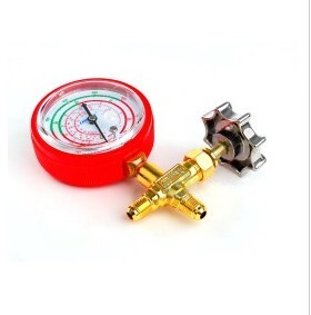 格美英制单表阀 CM-466-GH-R410 55kg冷媒表 雪种表 加氟表压力表