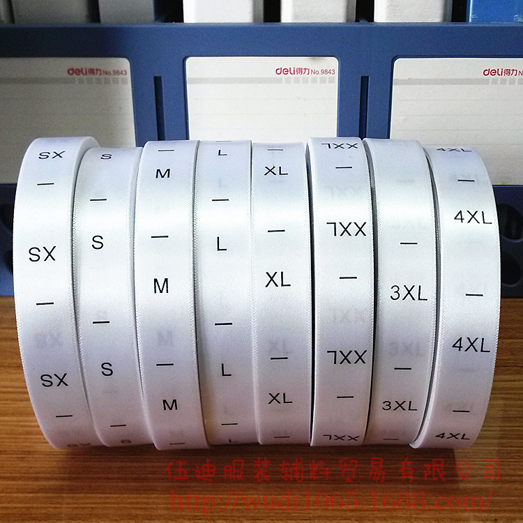 廠家直銷現(xiàn)貨緞面織邊尺碼標(biāo) 碼標(biāo) 織嘜尺碼標(biāo) 服裝號碼標(biāo)批發(fā)
