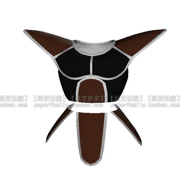 拉蒂兹全身可穿盔甲3d纸模型 七龙珠z赛亚人eva树脂84108