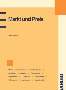 【预售】Markt Und Preis: Markte Und Marktformen, Wert ...